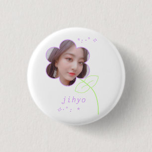 Jihyo Kpop Twice Cute Tonåring estetisk Knapp