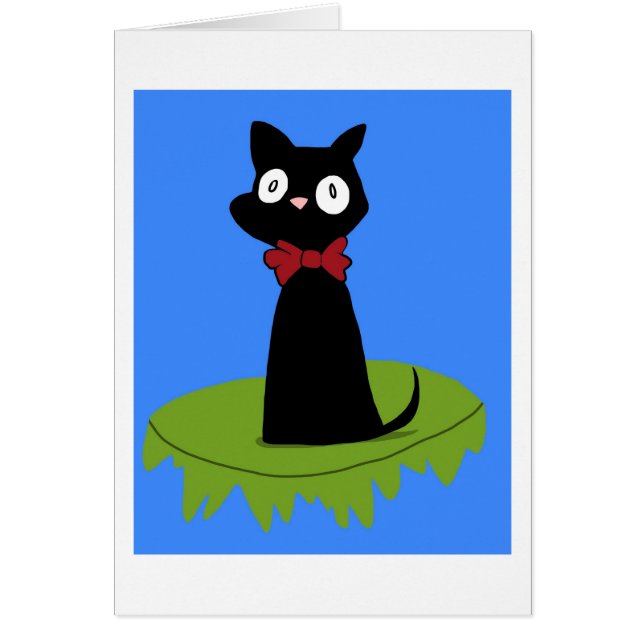 Jiji svart katt (Ghibli) Hälsningskort (Framsidan)