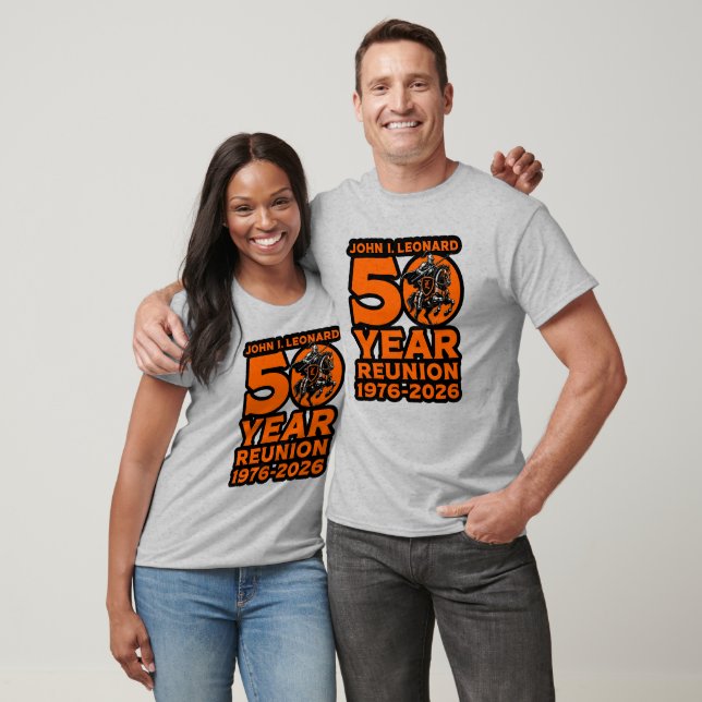 JIL 50-årsjubileum T-Shirt 1976-2026 (Grå) (Unisex)