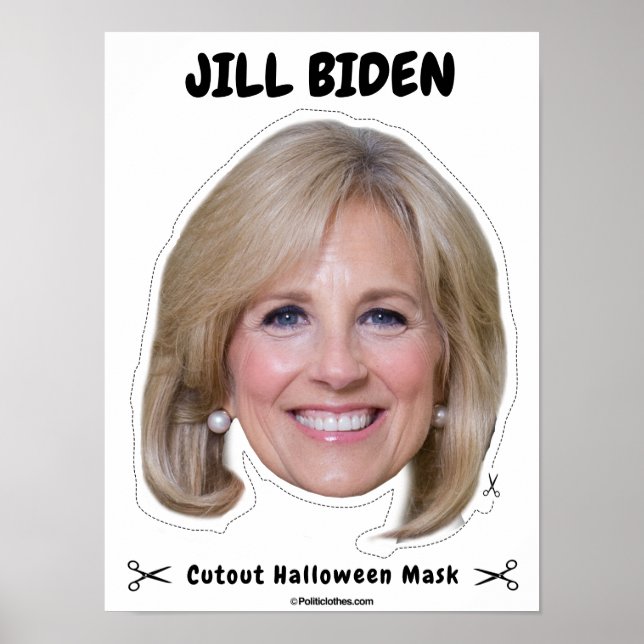 Jill Biden Halloween Mask Poster (Framsidan)