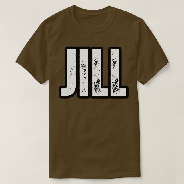 Jill Namn Gift Birthday Helgdag årsdag T Shirt (Design framsida)