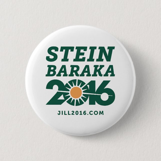 Jill Stein-Ajamu Baraka 2016 knäppas Knapp (Framsida)