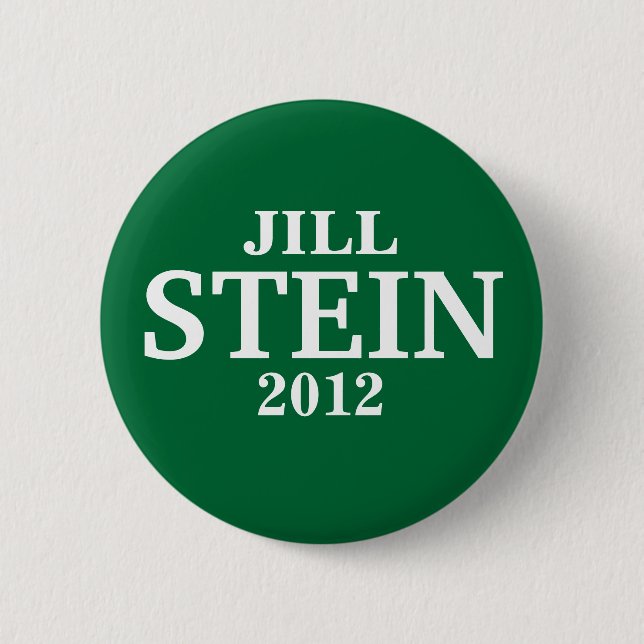 Jill STEIN FÖR PRESIDENTEN 2012 Knapp (Framsida)