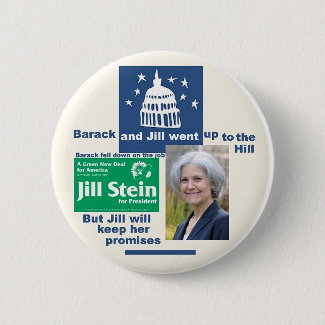 Jill Stein för presidenten 2012 Knapp (Framsida)
