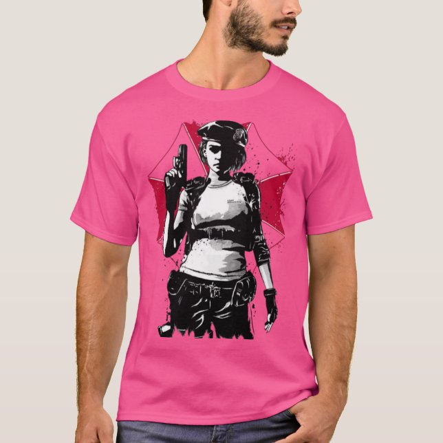 Jill Valentine rolig T Shirt (Framsida)