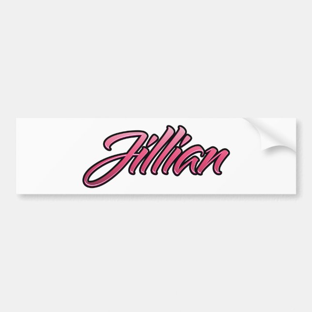 Jillian faded rosa Aufkleber Sticker Bildekal (Framsidan)
