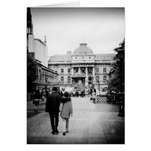 Jim & Betsy i Paris Hälsningskort