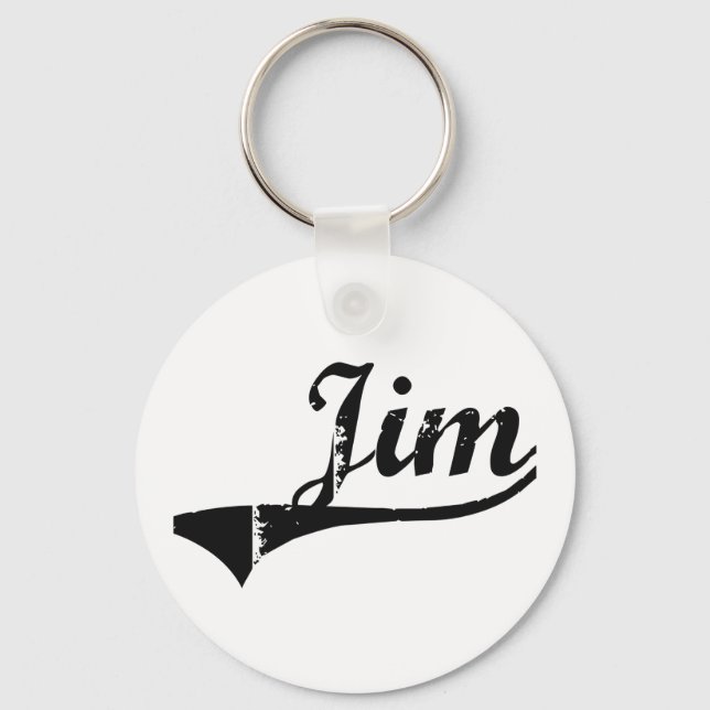 Jim Classic Stil Namn Nyckelring (Framsida)