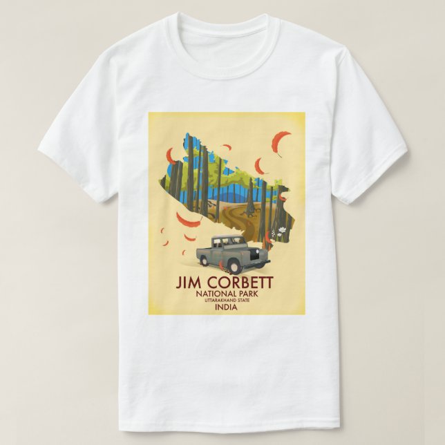 Jim Corbett National Park, delstaten Uttarakhand T Shirt (Design framsida)