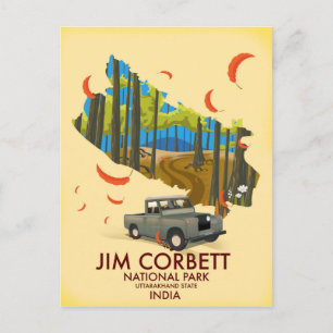 Jim Corbett National Park, Uttarakhand State Vykort