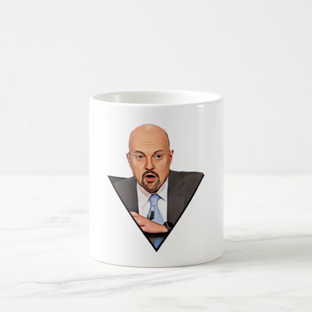 Jim Cramer Investor Porträtt Kaffemugg (Center)
