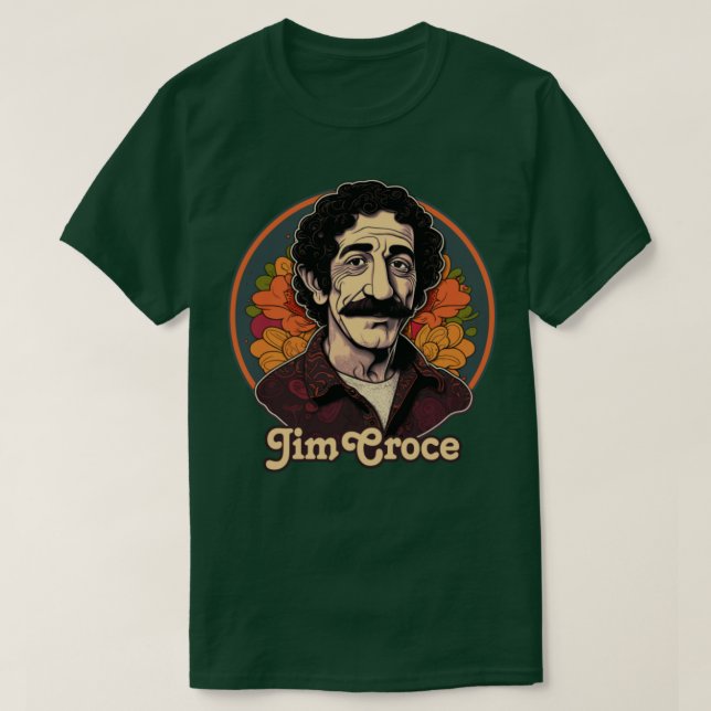 Jim Croce Retro Fläkt Artwork Design1 T Shirt (Design framsida)