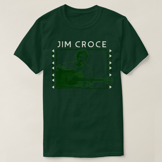 Jim Croce Retro Fläkt Artwork Design T Shirt (Design framsida)
