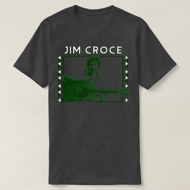 Jim Croce Retro Fläkt Artwork Design T Shirt (Design framsida)
