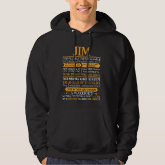Jim First Namn Shirt - Personlig Namn Jim Hoodie