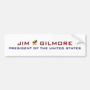 Jim Gilmore för presidenten USA Bildekal