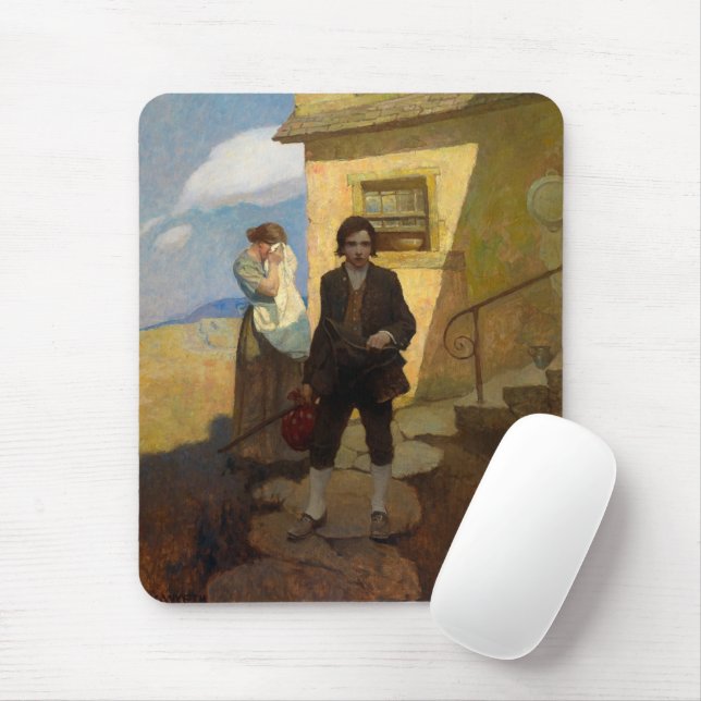 Jim Hawkins lövs hem av Newell Convers Wyeth Musmatta (Med mus)
