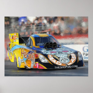 Jim Head Top Funy Car Print Poster