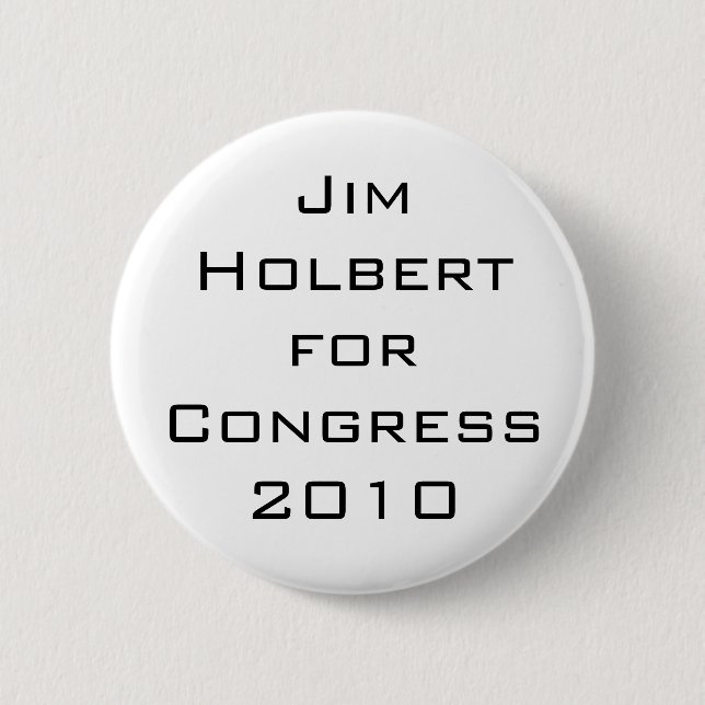 Jim Holbert för kongressen 2010 Knapp (Framsida)