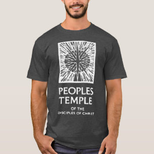 Jim Jones Peoples Temple Logotyp T Shirt