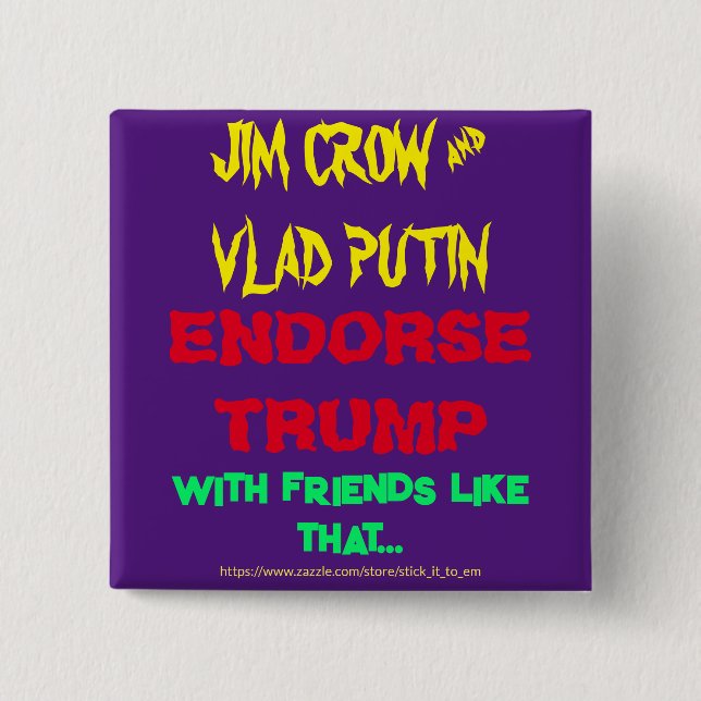 JIM KRÅKA & PUTIN ENDORSE TRUMP, W/ FRIENDS LIKE . KNAPP (Framsida)