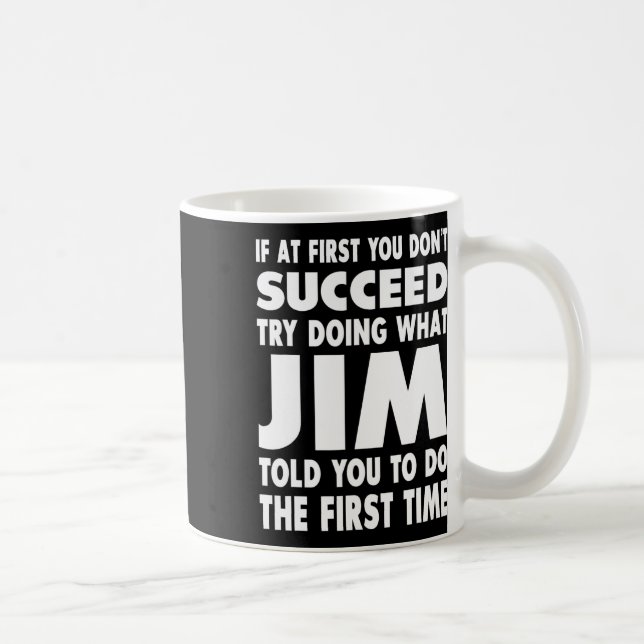 Jim Name Personalized Birthday Fun Christmas Joke  Kaffemugg (Höger)