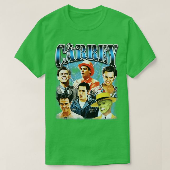 Jim rey 90-talsikonen bootleg stil t shirt (Design framsida)