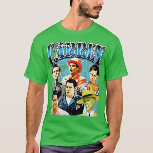 Jim rey 90-talsikonen bootleg stil t shirt