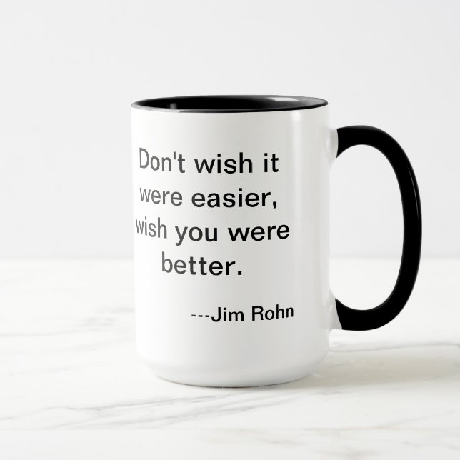 Jim Rohn lindrar muggen Mugg (Höger)