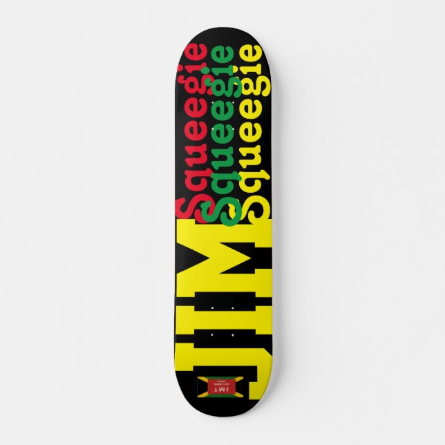 JIM SQUEEEGIE 7 3/4" Skateboard Deck (Framsida)