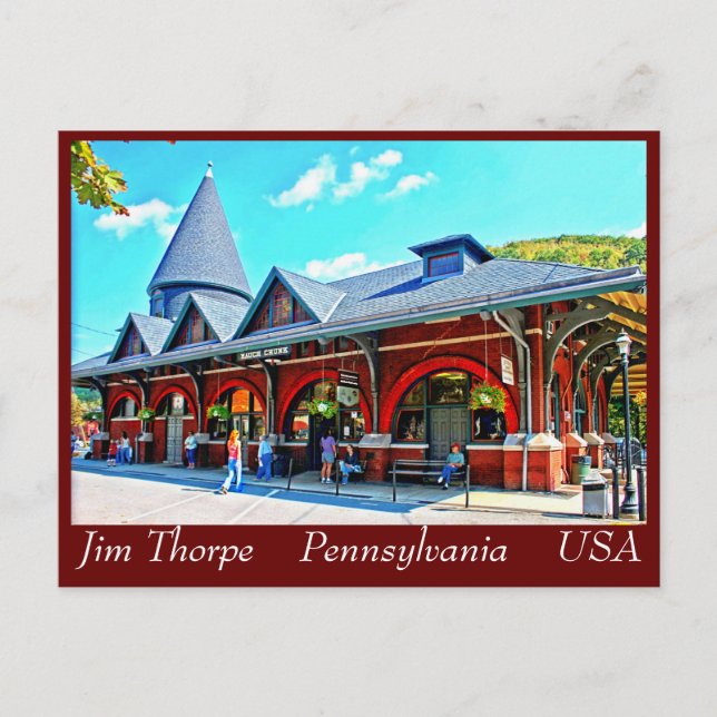 Jim Thorpe Pa. 21 vykort (Framsida)