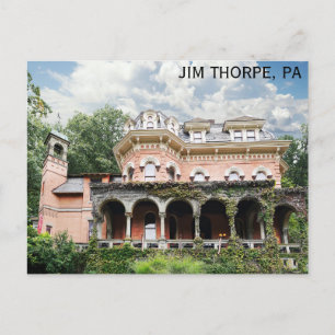 Jim Thorpe Pennsylvania Harry Packer Mansion Vykort