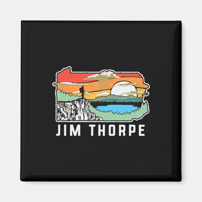 Jim Thorpe Pennsylvania Nature Outdoor Hiking  Magnet (Framsidan)