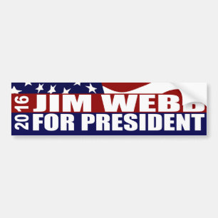 JIM WEBB-president 2016 Bildekal