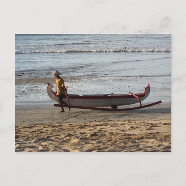 Jimbaran Beach Postcard Vykort (Framsida)