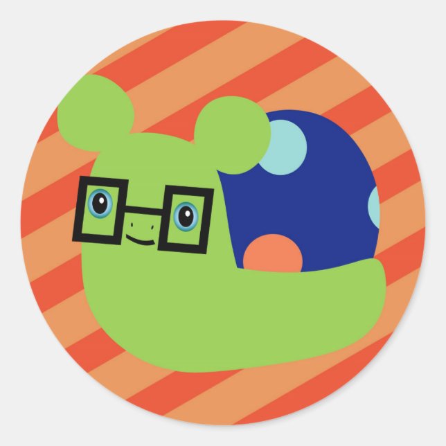 "Jimbob"-dekal Runt Klistermärke (Framsida)