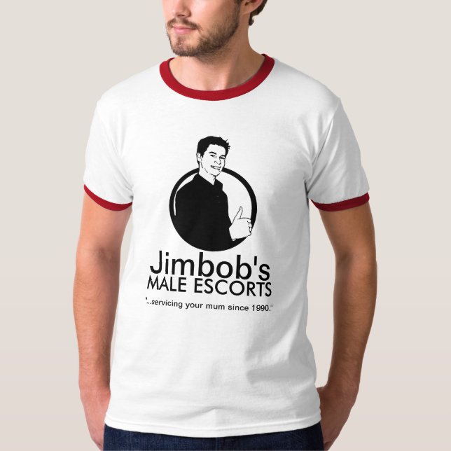 JIMBOBS MANLIGESKORTER TEE SHIRT (Framsida)