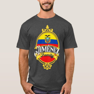 Jimenez Familj Ecuador flagga T Shirt