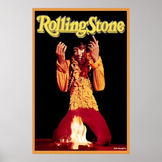 Jimi Hendrix Rolling Stone Magazine Cover Poster (Framsidan)
