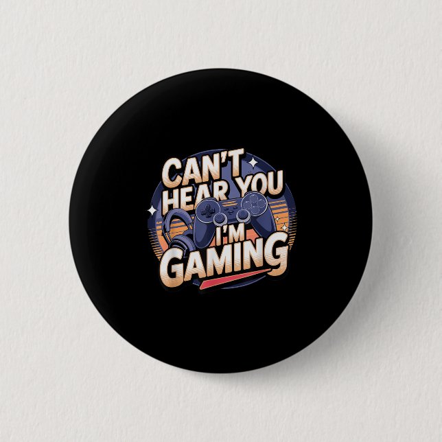 Jimino Uni-adult Gaming - Can't Hear You I'm Gamin Knapp (Framsida)