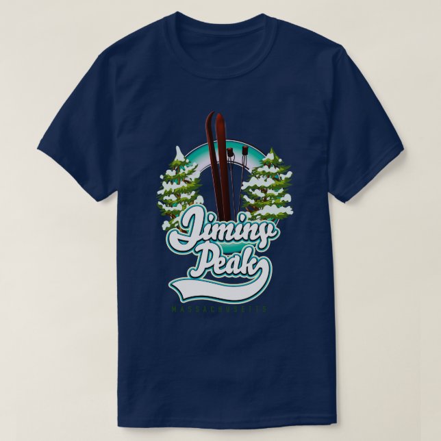 Jiminy Peak Massachusetts Ski T Shirt (Design framsida)