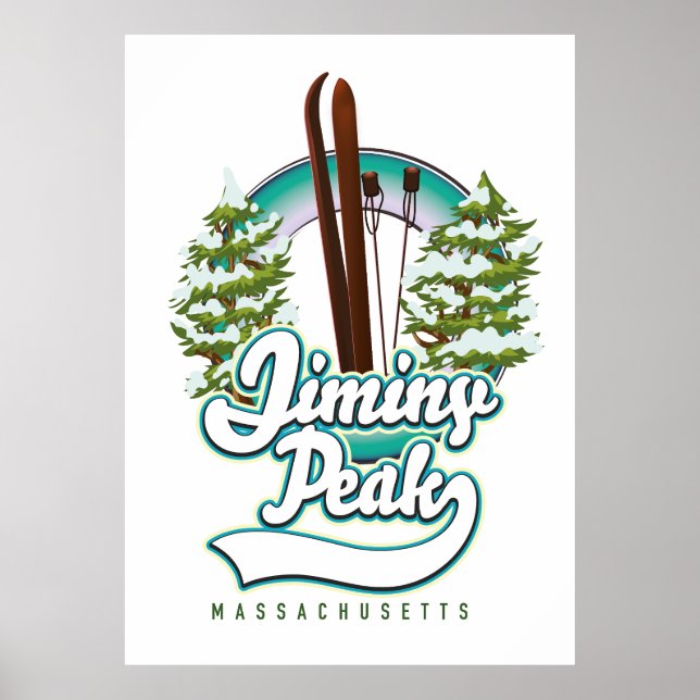 jiminy peak massachusetts skid logotyp poster (Framsidan)