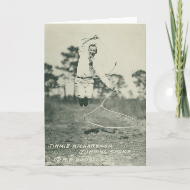 Jimmie Richardson banhoppningspoke. Kort (Framsida)