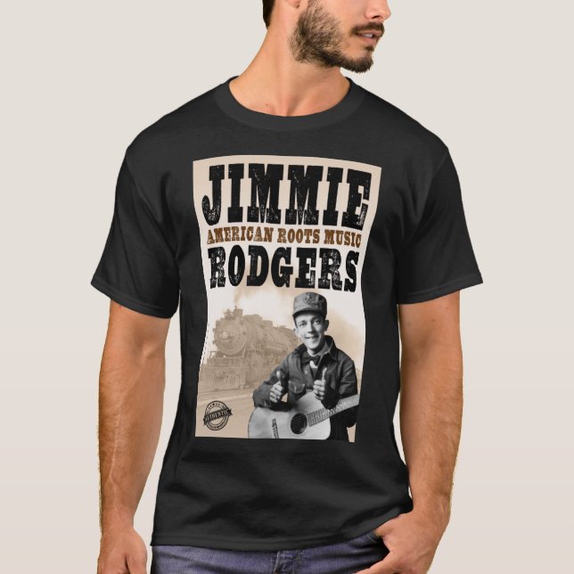 Jimmie Rodgers - American Roots   T Shirt (Framsida)