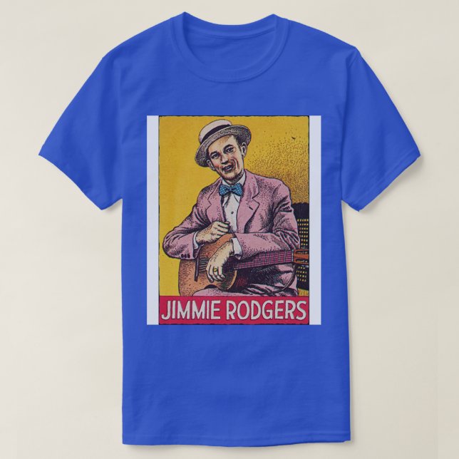 Jimmie Rodgers Classic Land Tribute T Shirt (Design framsida)