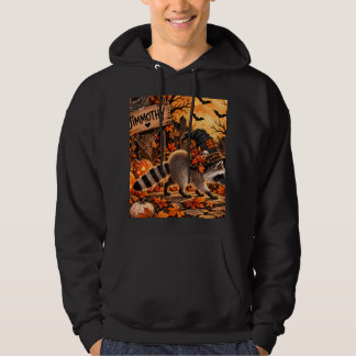 Jimmothy Söt Halloween Tvättbjörnshoodie Hoodie