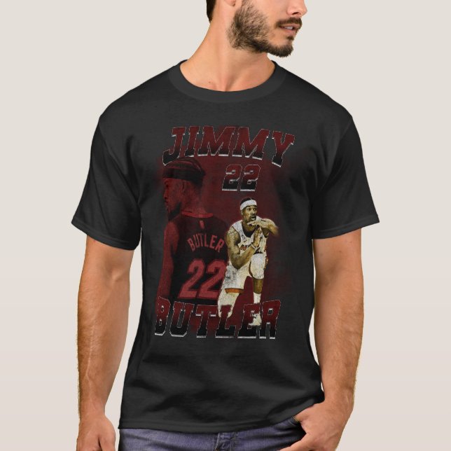 Jimmy Butler Bootleg Vintage T Shirt (Framsida)