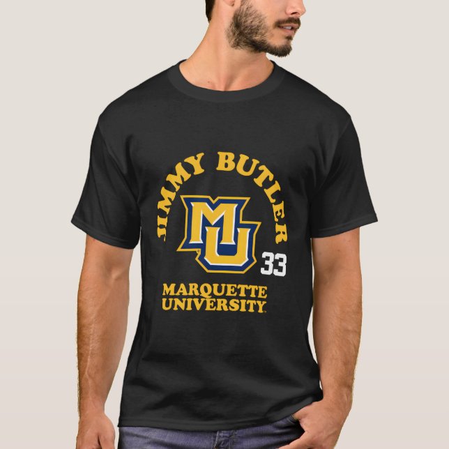 Jimmy Butler Marquette Golden Eagles Basketball Re T Shirt (Framsida)
