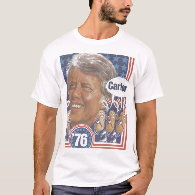Jimmy Carter 1976 Kampanj T Shirt (Framsida)
