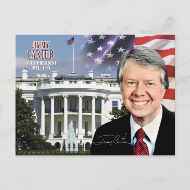 Jimmy Carter - 39:e president i USA Vykort (Framsida)